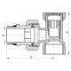 Вентиль 1/2x1/2 "антипротечка" Koer KR.902-Gi