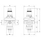 Редуктор тиску Roho R1203-050 - 1/2" ВВ, PN16 (1,5-7 бар) мембранний
