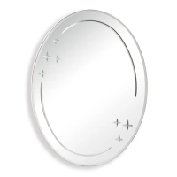 Зеркало настенное Zerix FUSION MOZ03-55x70 овальное с декором