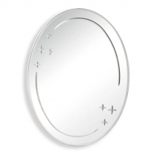 Настінне дзеркало Zerix FUSION MOZ03-550x700 овальне з декором