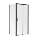 Душова кабіна без піддона Mixxus Premium DIVERSE SC03-100x80x195-TR Black прозоре скло 6мм (M