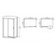 Душова кабіна без піддона Mixxus Premium DIVERSE SC03-100x80x195-TR Black прозоре скло 6мм (M