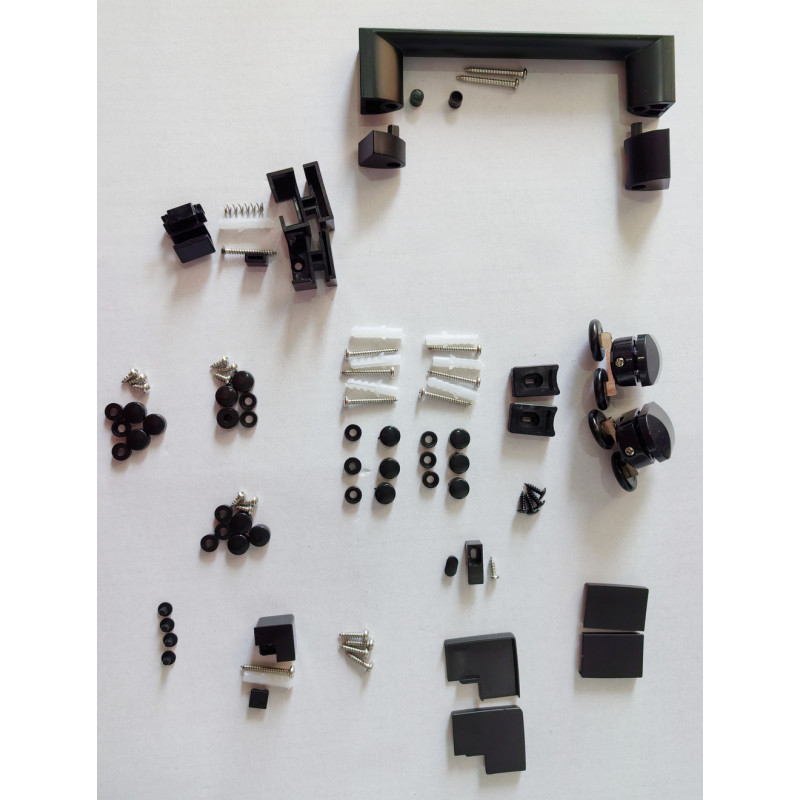 Душова кабіна без піддона Mixxus Premium DIVERSE SC03-100x80x195-TR Black прозоре скло 6мм (M