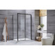 Душова кабіна без піддона Mixxus Premium DIVERSE SC03-100x80x195-TR Black прозоре скло 6мм (M