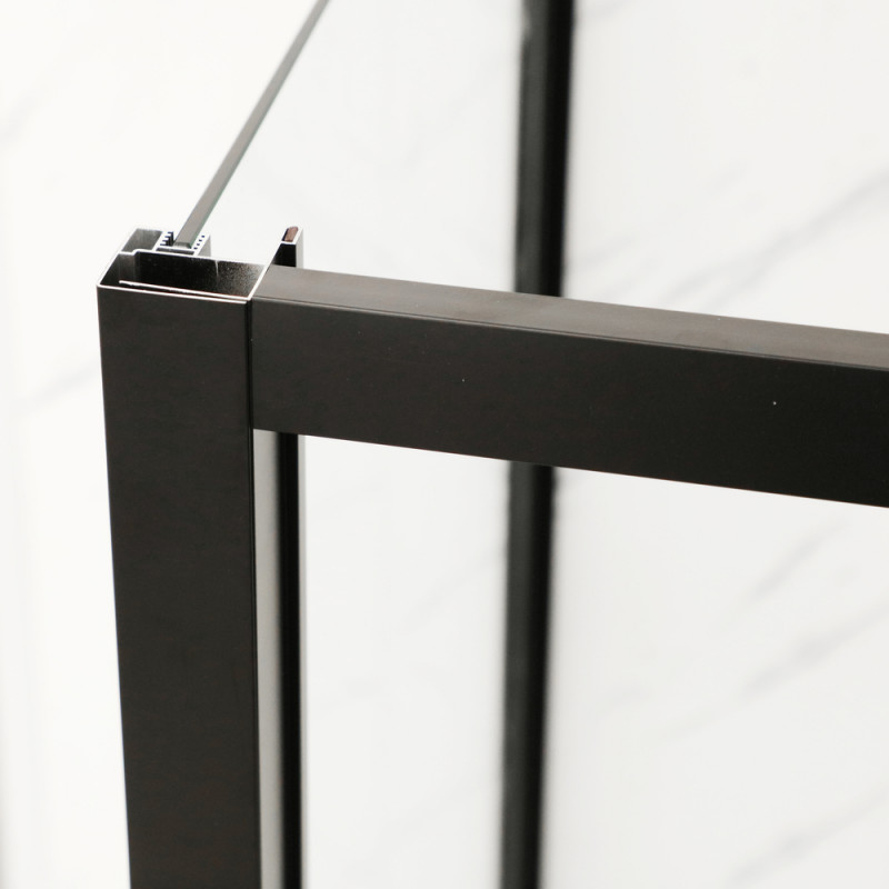 Душова кабіна без піддона Mixxus Premium DIVERSE SC03-100x80x195-TR Black прозоре скло 6мм (M