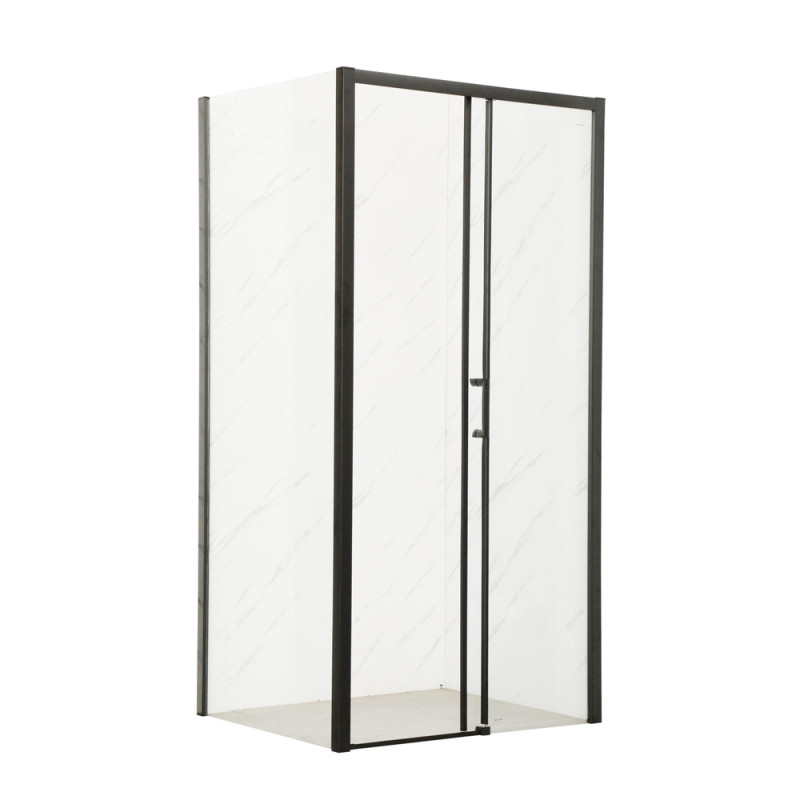 Душова кабіна без піддона Mixxus Premium DIVERSE SC03-100x80x195-TR Black прозоре скло 6мм (M