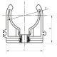 Крепление для PPR трубы 40 Koer K0077.PRO