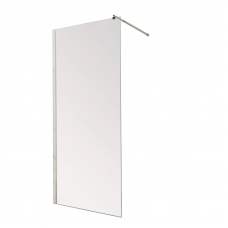 Душова перегородка Mixxus Premium FLAT SP01-120x200-TR Chrome Walk-In прозоре скло 8мм (MI685)
