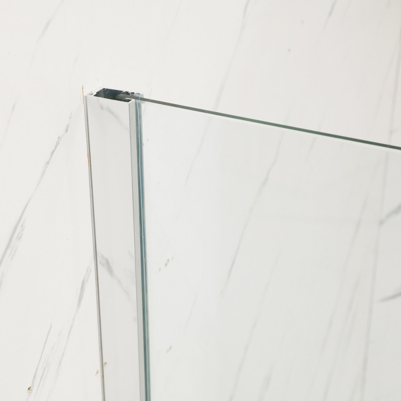 Душова перегородка Mixxus Premium FLAT SP01-120x200-TR Chrome Walk-In прозоре скло 8мм (MI685)