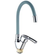 Смеситель для кухни Mixxus YUB4-181 Reflector Gray с серым силиконовым изливом
