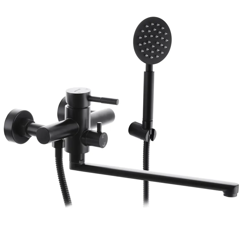 Смеситель для ванны из нерж. стали SUS304 Mixxus SUS-006 (Euro) Черный