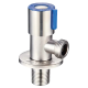 Кран для підключення сантехприладів Mixxus VAL-01-1/2x1/2 з нерж.ст. SUS304 (синій)