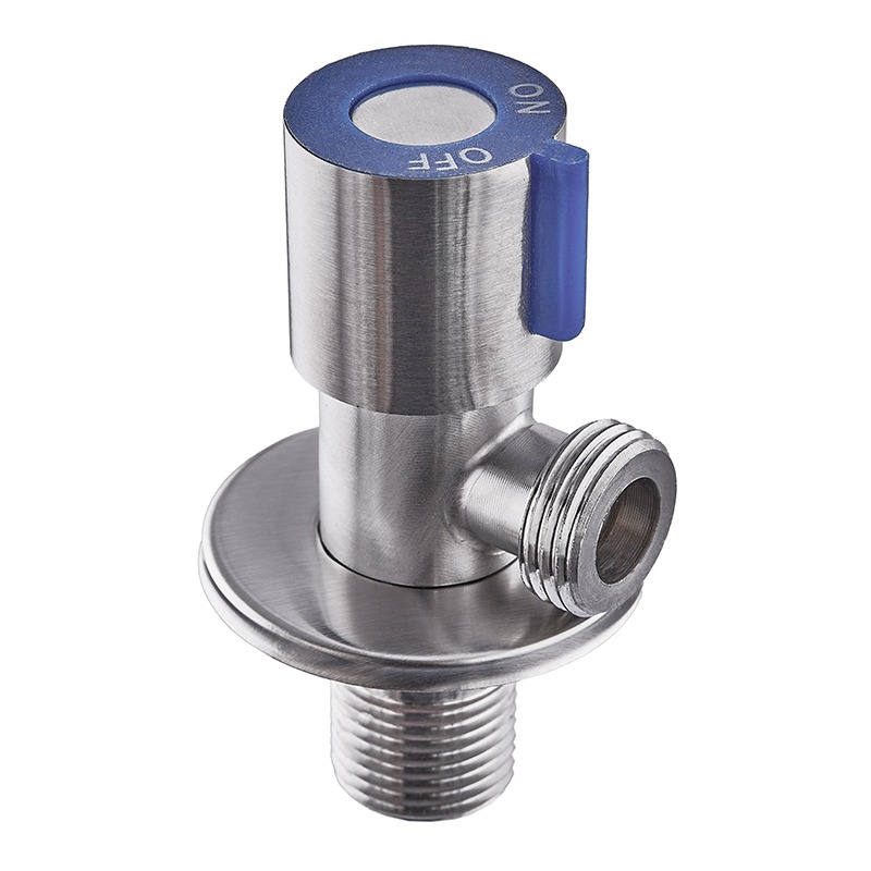 Кран для підключення сантехприладів Mixxus VAL-01-1/2x1/2 з нерж.ст. SUS304 (синій)