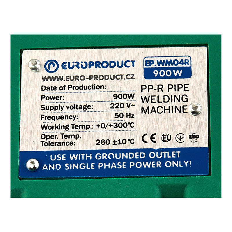 Паяльник для Europroduct EP.WM04R PPR труб (круглые насадки) 20/32mm