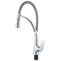 Смеситель для кухни Plamix Lucas-017 SET CHROME REFL.Grey с подводом