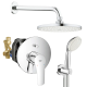 Душевая система скрытого монтажа со смесителем Grohe Eurosmart New