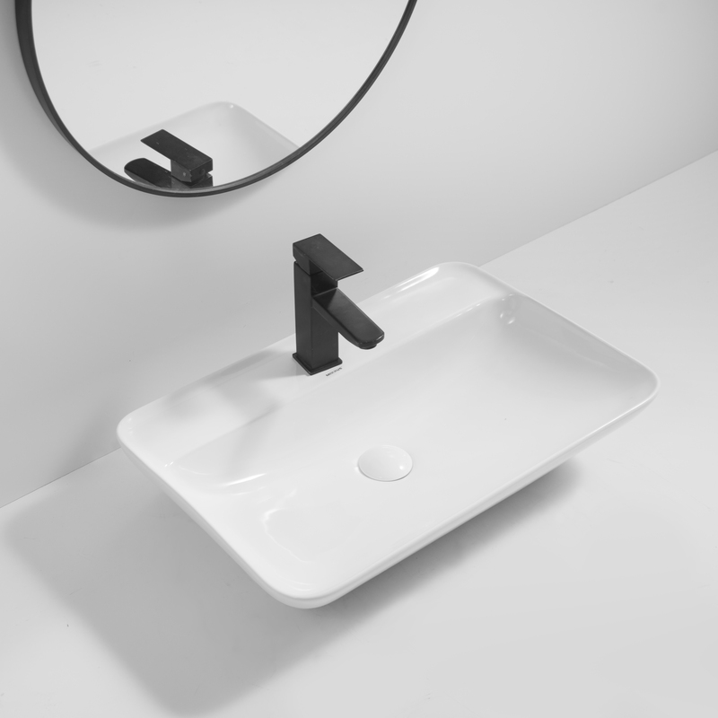 Раковина накладная Mixxus Premium BEVEL-0203 600х405х120mm с отверстием под смеситель