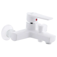 Смеситель для ванны Plamix Leo-009 White (без шланга и лейки)
