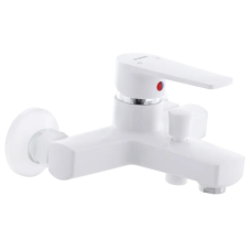 Змішувач для ванни Plamix Leo-009 White (без шланга і лійки)
