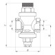 Редуктор тиску Koer KR.1252 1/2”