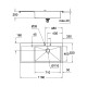 Мойка кухонная Grohe EX Sink K1000 (Двойная крыло слева)