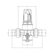 Редуктор тиску Roho R1202-050 - 1/2" НН, PN25 (1-6 бар) мембранний