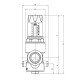Редуктор тиску Roho R1202-050 - 1/2" НН, PN25 (1-6 бар) мембранний