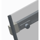 Двері в нішу Koer SR SD02-140x200-TR-01 прозоре скло Easy Clean 8мм, хром