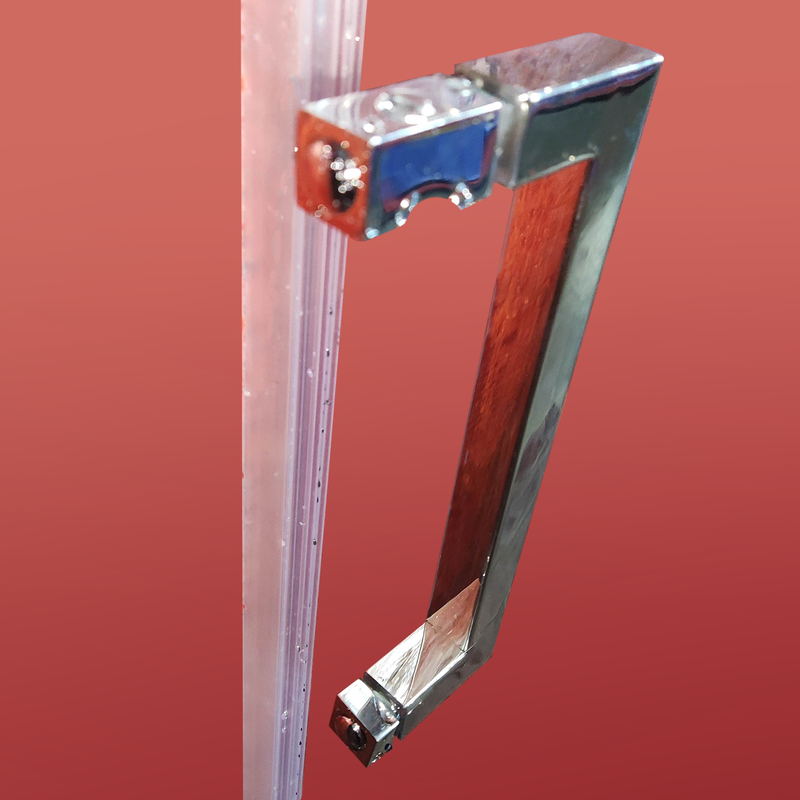 Двері в нішу Koer SR SD02-140x200-TR-01 прозоре скло Easy Clean 8мм, хром