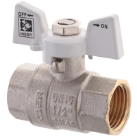 Кран шаровый Koer 1/2" ГГБ (KR.217.W) белый