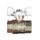Кран шаровый Koer 1/2" ГГБ (KR.217.W) белый