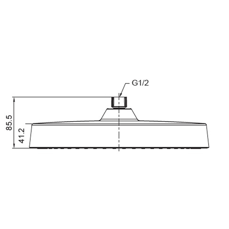Лейка для душа потолочная Koer KP-0403-03-OH 300мм