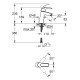 Набор смесителей для ванны 3в1 с New Tempesta 100 Grohe Eurosmart 123246MOL