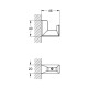 Крючок для халата Grohe Selection Cube