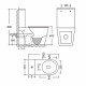 Унітаз-компакт Mixxus BEVEL-0405-R 605х370х800mm, система змиву RIMLESS