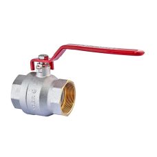 Кран кульовий Koer KR.214 - 2-1/2" FF ГГР (ручка "важіль" червона)
