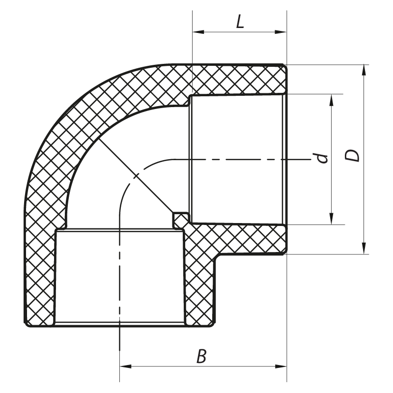 Угол 90 110 PPR Koer K0206.PRO