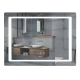 Дзеркало Mixxus Style MR03-80x60 (годинник, LED-підсвітка, антизапотівання)