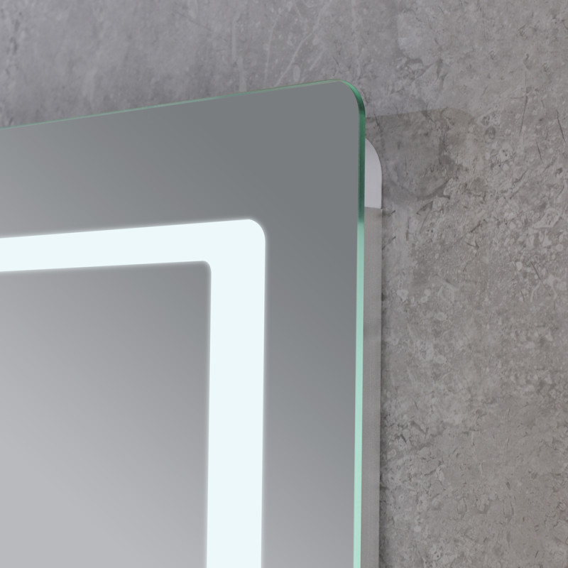 Дзеркало Mixxus Style MR03-80x60 (годинник, LED-підсвітка, антизапотівання)