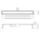 Душевой трап из нержавеющей стали SUS304 Koer FD20-70x800