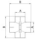 Крестовина ПРОХОДНАЯ Koer K0262.PRO - 25 PPR