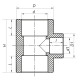 Тройник редукционный 110x75x110 PPR Koer K0229.PRO