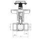 Кульовий кран з пластиковою ручкою і термометром Koer KR.240 - 3/4" ГГ
