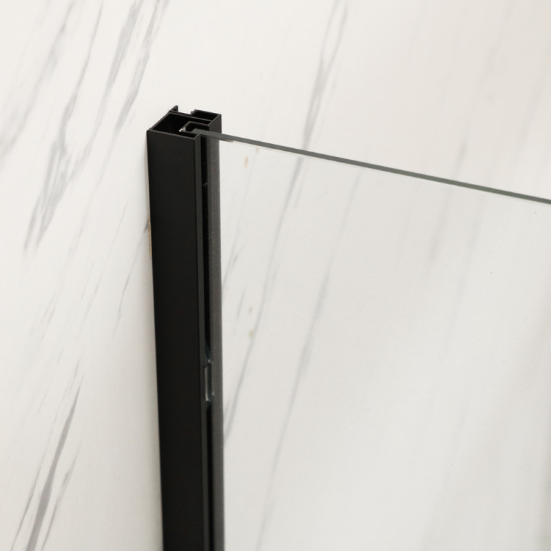 Душевая кабина без поддона Mixxus Premium BEVEL SC01-100x80x195-TR Black прозрачное стекло 6мм (MI6