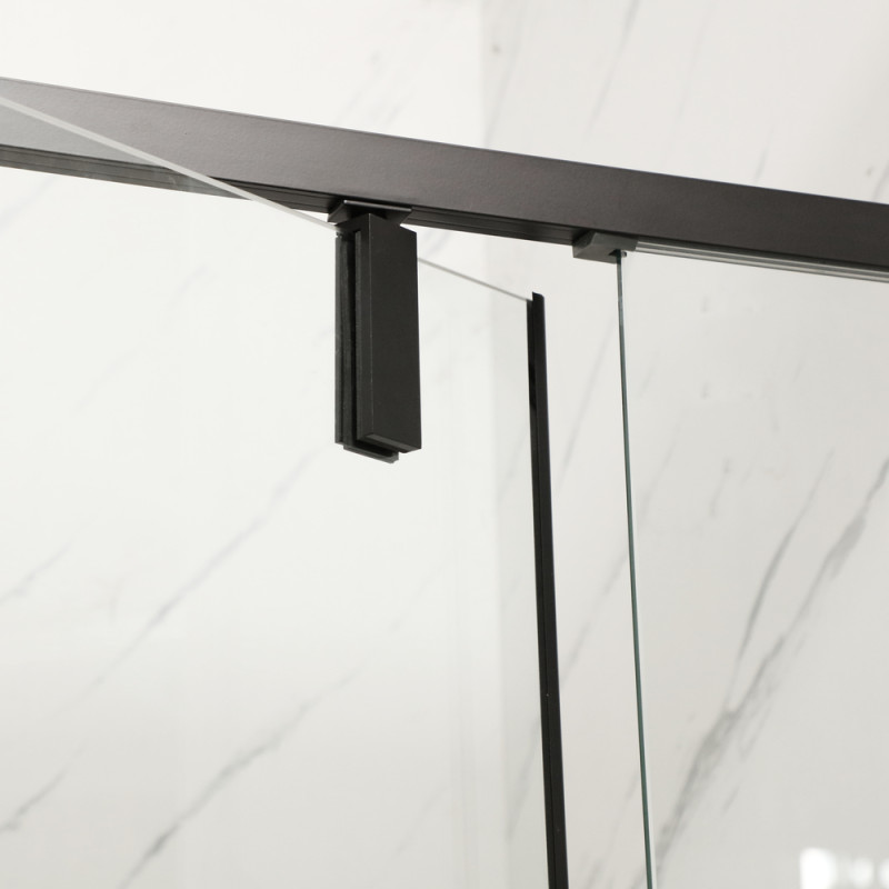 Душевая кабина без поддона Mixxus Premium BEVEL SC01-100x80x195-TR Black прозрачное стекло 6мм (MI6