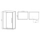 Душевая кабина без поддона Mixxus Premium BEVEL SC01-100x80x195-TR Black прозрачное стекло 6мм (MI6