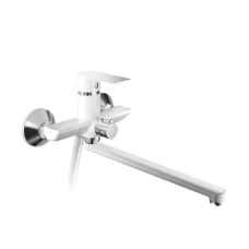 Смеситель для ванны HAIBA ALEX 006 EURO WHITE-CHROME