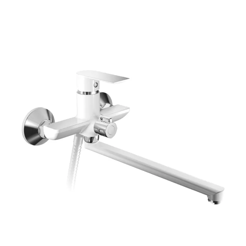 Смеситель для ванны HAIBA ALEX 006 EURO WHITE-CHROME