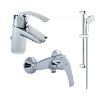 Комплект для душа, хром Grohe Eurosmart New