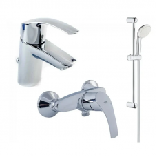Комплект для душу, хром Grohe Eurosmart New
